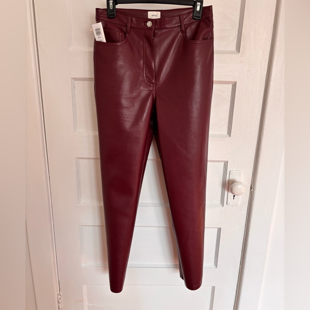 Aritzia Wilfred Melina vegan leather pants